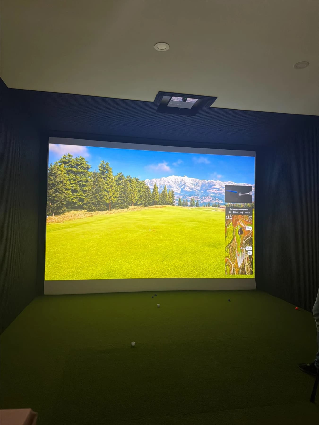 Actual simulator bay at The Mulligan Room